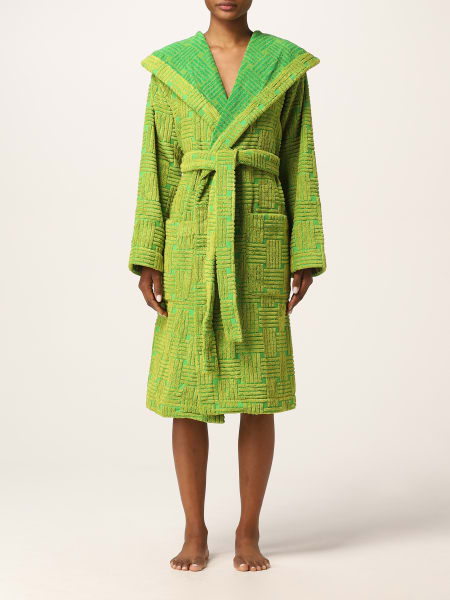 Bottega Veneta for Home and Leisure: Bottega Veneta intreccio cotton bathrobe