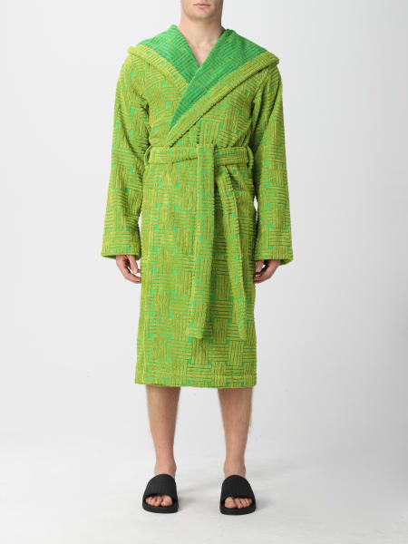 Bottega Veneta for Home and Leisure: Bottega Veneta intreccio cotton bathrobe