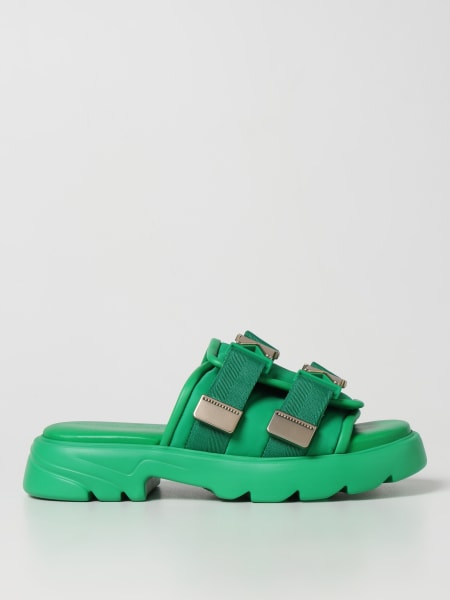 Bottega Veneta Flash rubber and canvas sandals