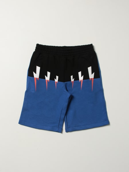 Neil Barrett Kids: Two-tone Neil Barrett jogging shorts