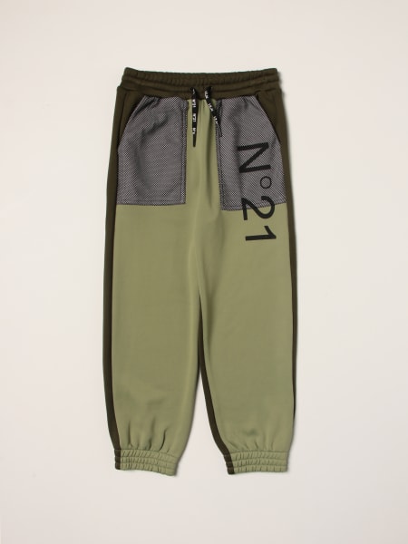 Kids' N° 21: N ° 21 jogging trousers in cotton blend