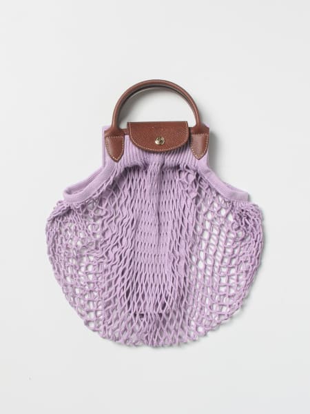 Designer purses: Longchamp Le Pliage mesh shopping bag