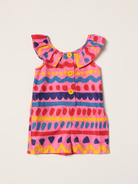 Stella McCartney kids: Stella McCartney cotton romper with geometric print