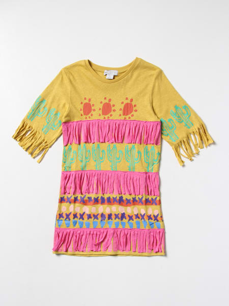 Stella McCartney kids: Stella McCartney dress with cactus and fringes