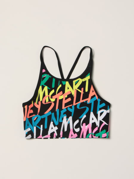 Stella McCartney kids: Stella McCartney cropped top with all over logo