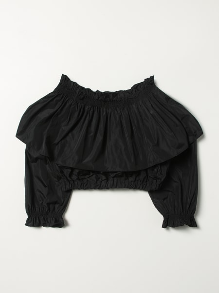 MSGM Milano: MSGM girls flounce cropped top