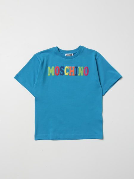 T-shirt Moschino: T-shirt Moschino Kid con stampa logo multicolor