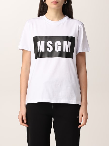 MSGM cotton t-shirt with logo