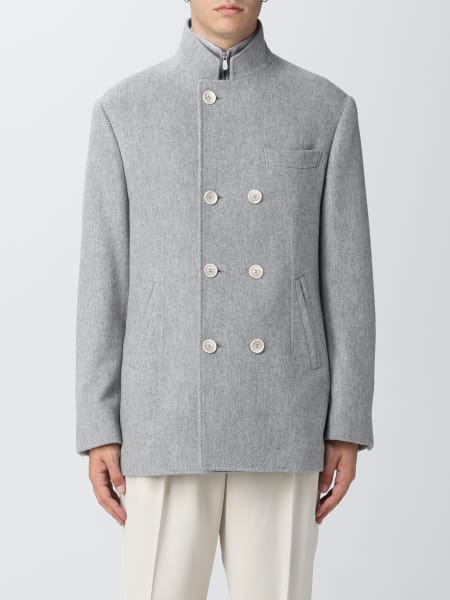 Brunello Cucinelli double-breasted pea coat