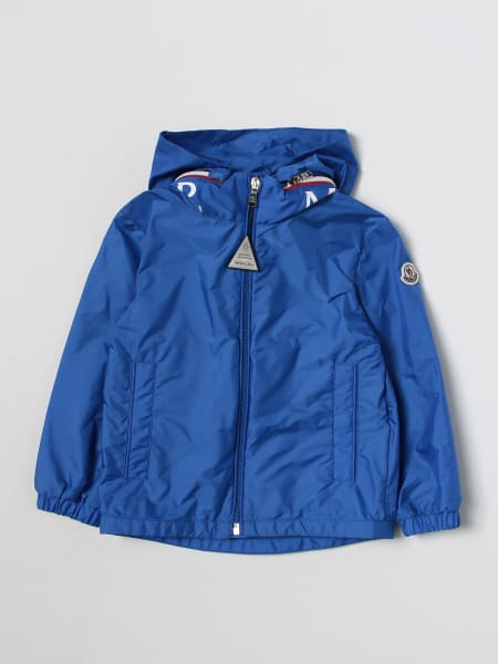 Giacca Moncler in nylon con cappuccio amovibile