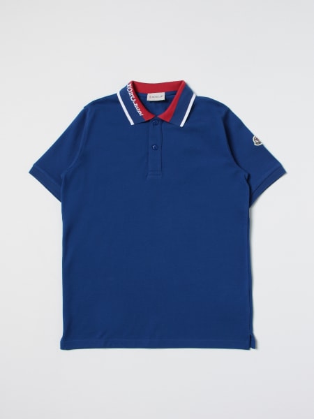 Moncler polo: Moncler polo shirt in cotton with logo