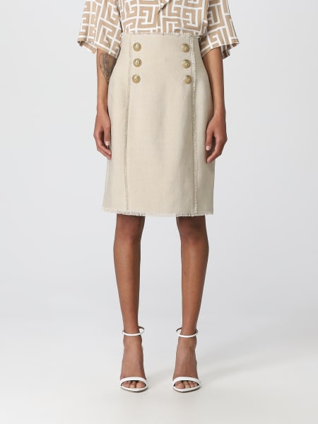 Women's Balmain: Balmain skirt in cotton blend