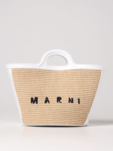 Marni: Borsa Tropicalia Marni in pelle e rafia