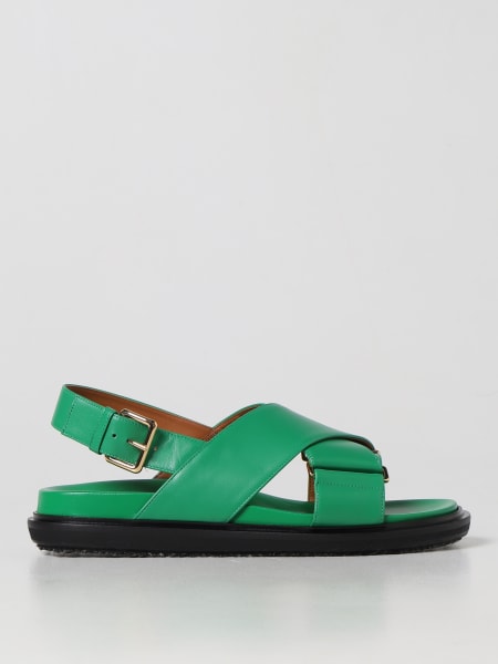 Designer shoes: Marni sandals in leather