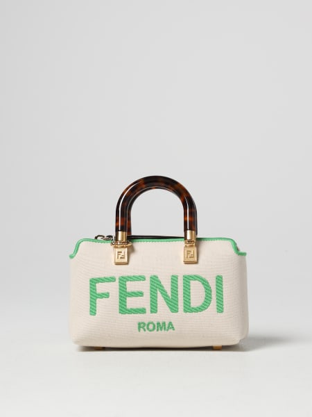 Mini by The Way Fendi bag in canvas with embroidered logo