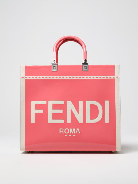 Fendi Sunshine bag in canvas and patent leather