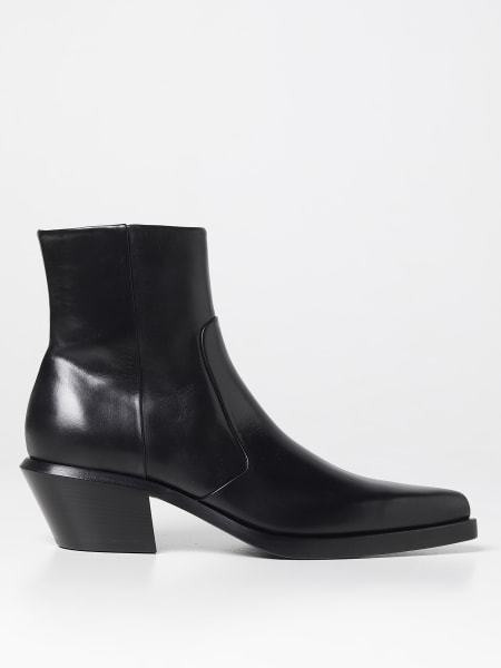 Slim Texan Off-White leather ankle boots