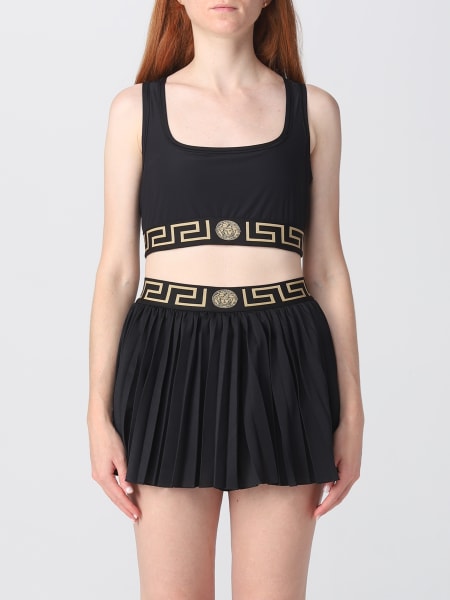 Versace top in stretch technical fabric