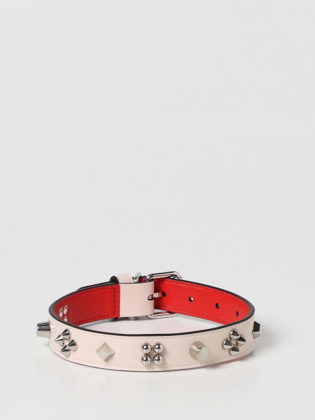 Christian Louboutin for Home and Leisure: Christian Louboutin Loubicollar collar in leather with Spikes