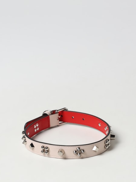 Christian Louboutin Loubicollar collar in leather with Spikes