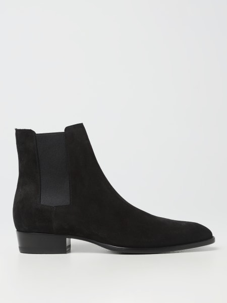 Saint Laurent Wyatt suede ankle boots