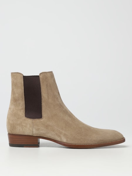 Men's Saint Laurent: Saint Laurent Wyatt suede ankle boots