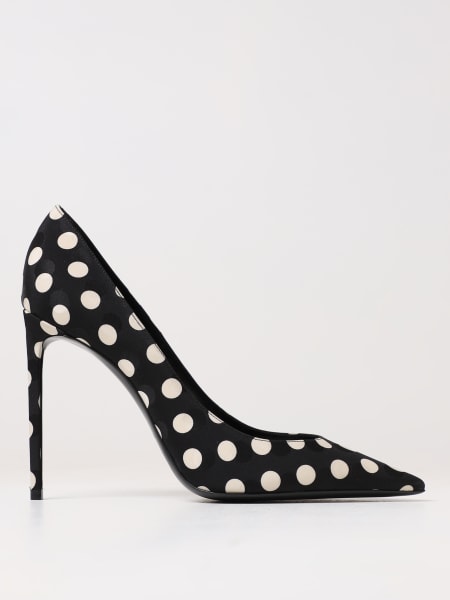 Saint Laurent Zoe pumps in polka dot satin