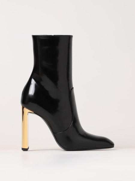 Saint Laurent boots: Saint Laurent Auteuil leather ankle boots