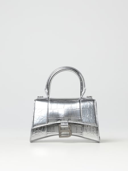 Balenciaga Hourglass XS bag in crocodile print laminated leather