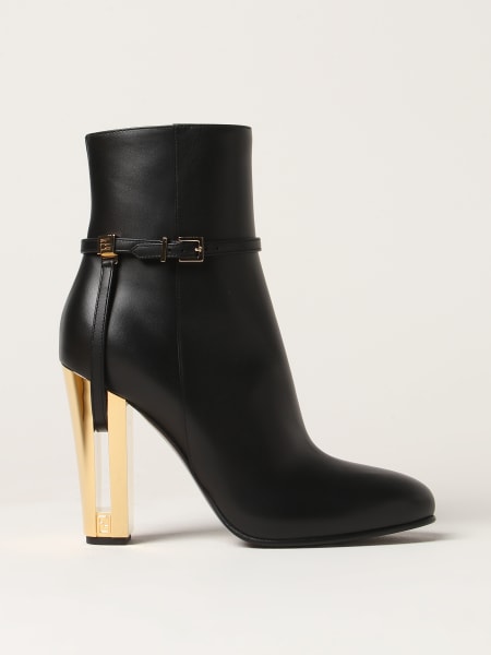 Fendi Delfina leather ankle boots