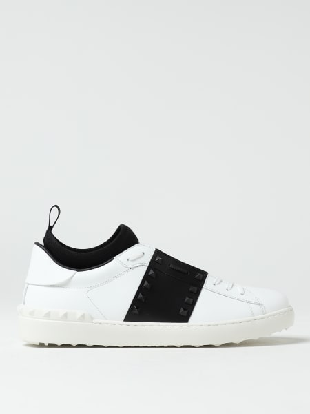 Shoes: Valentino Garavani Rockstud sneakers in leather with studs