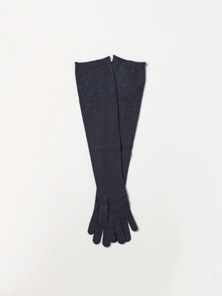 Brunello Cucinelli long gloves in cashmere and lurex