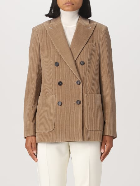 Max Mara Astice double-breasted velvet blazer