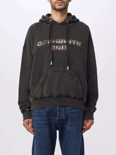 Off-White: Off-white Digit Bacchus sweatshirt in stretch cotton