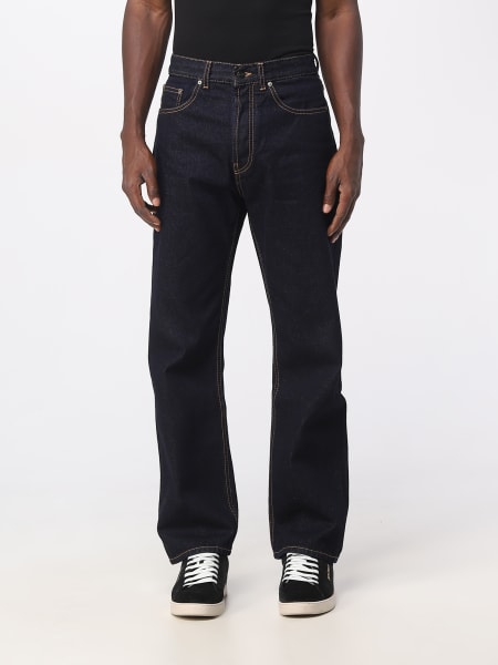 Men's Palm Angels: Palm Angels jeans in denim with embroidered logo