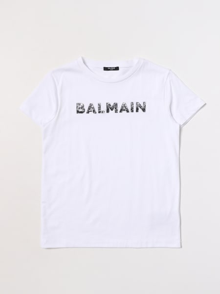 Kids designer clothes: T-shirt boys Balmain Kids