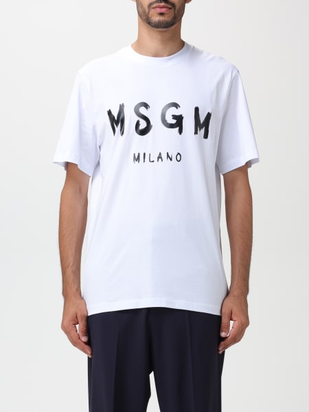 T-shirt MSGM in cotone con logo stampato