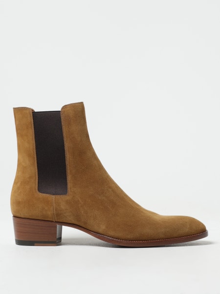 Saint Laurent Wyatt suede ankle boots