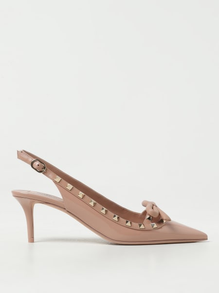 Valentino Garavani Rockstud Slingback in patent leather with studs