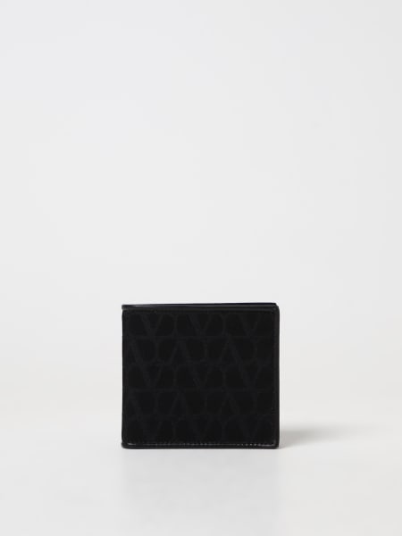 Valentino Garavani wallet in Toile Iconographe fabric and leather