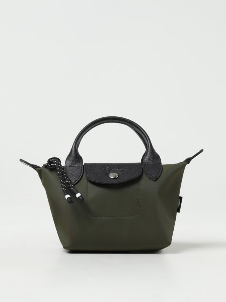 Longchamp Le Pliage Energy XS bag in recycled nylon and grained leather