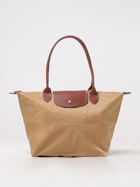 Borsa Le Pliage Original M Longchamp in nylon e pelle a grana