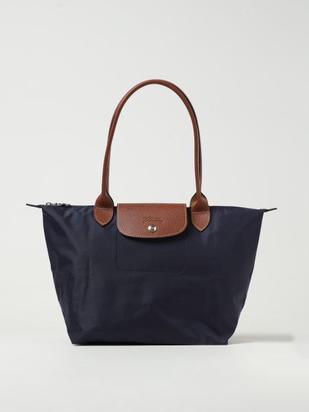 Borsa Le Pliage Original M Longchamp in nylon e pelle a grana