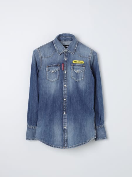 Dsquared2: Camicia di jeans Dsquared2 Junior