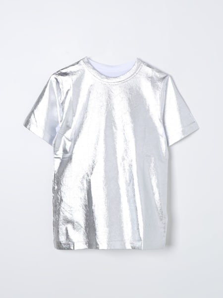 T-shirt bambina: T-shirt Mm6 Maison Margiela metallizzata