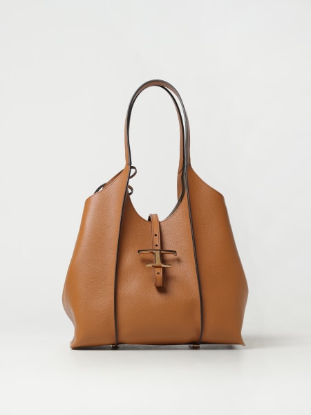 Leather tote bags: Tod's T Timeless grained leather bag