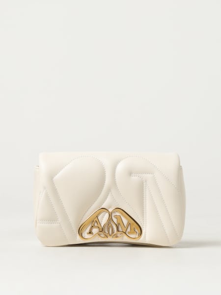 Alexander McQueen Seal clutch in quilted leather