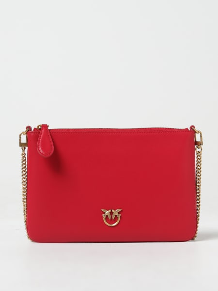 Pinko: Pochette Pinko in pelle con logo