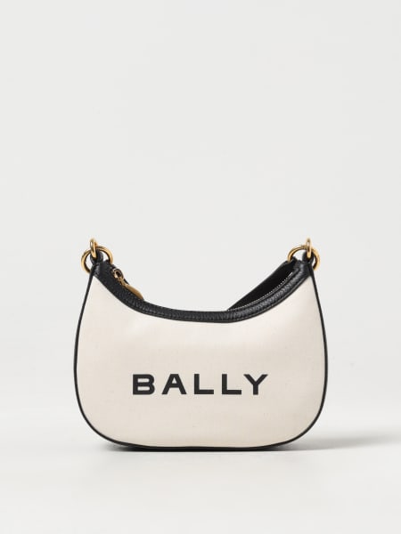 Borsa Bally in canvas e pelle con tracolla