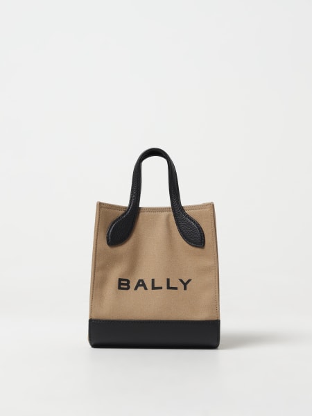 Borsa Bally in cotone e pelle a grana